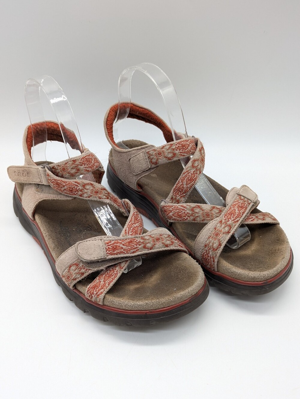 Taos Zen Tan Orange Strappy Comfort Sandal 9